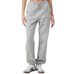 EUC Cotton On Classic High-Waisted Fleece Oversized Slouchy Sweatpants Grey